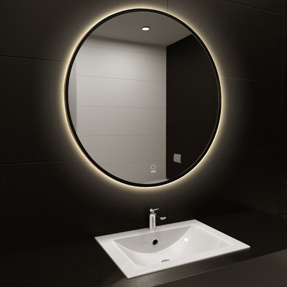 Home Deluxe HOME DELUXE LED-Spiegel Rund DUBI – 80 cm