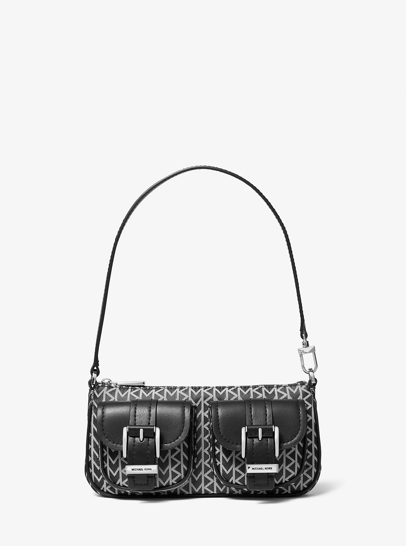 Zoe Small MK2000 Logo Jacquard Pochette - BLACK