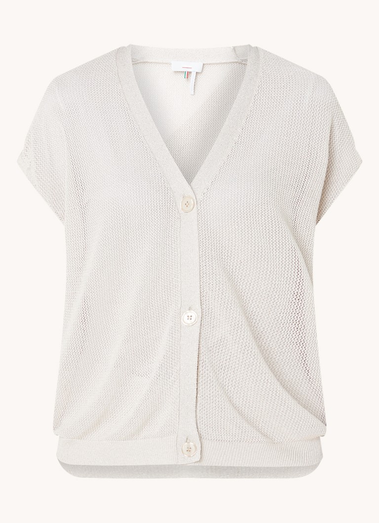 CINQUE Cilulo gilet in maglia grossa con lurex