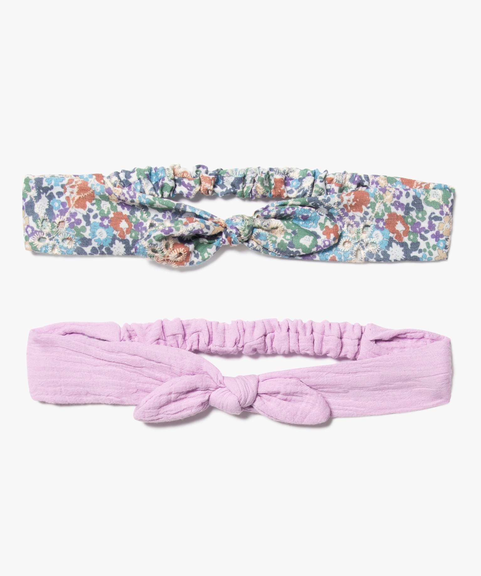 Bandeau pour les cheveux avec noeud fille (lot de 2) violet | GEMO