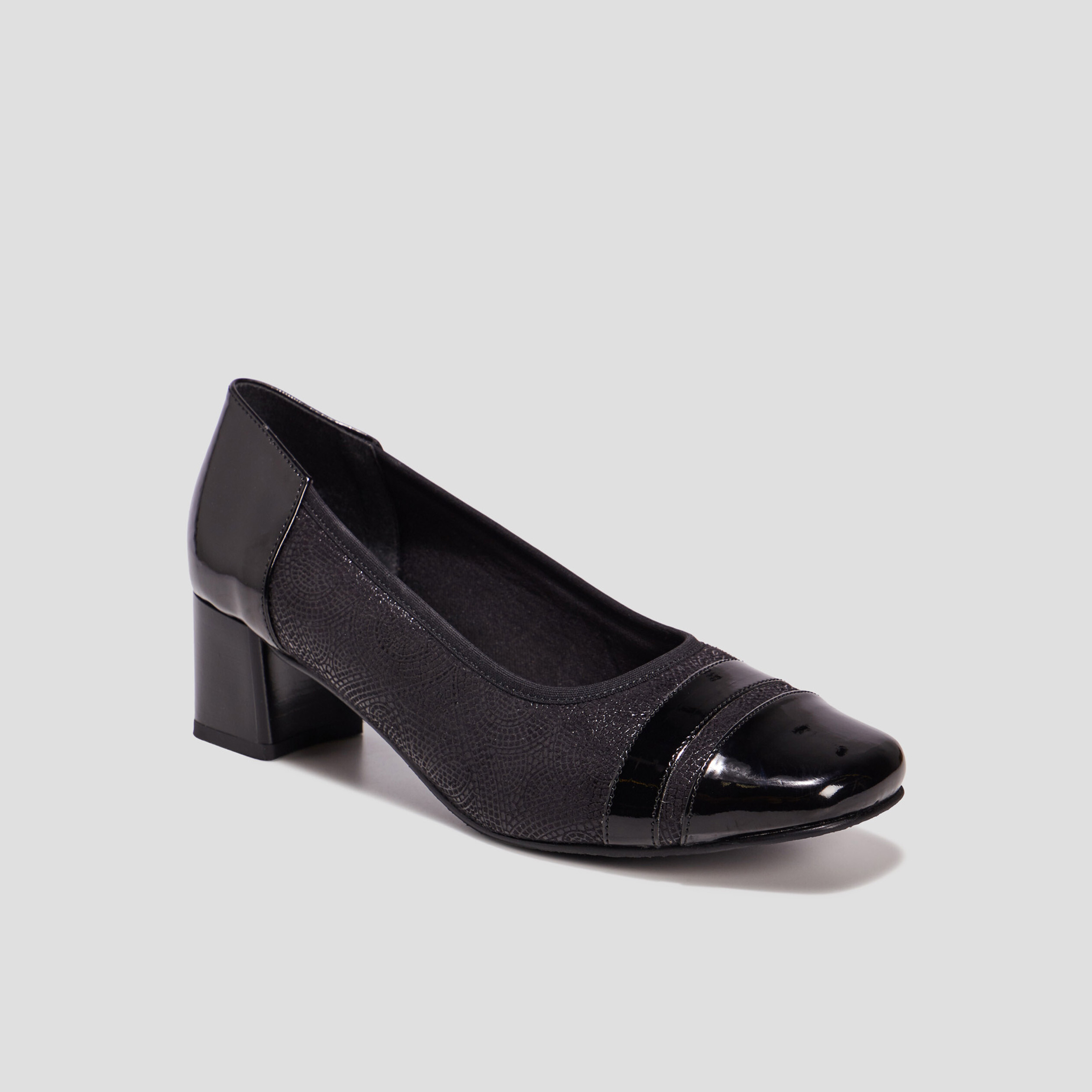 Escarpins à talons en cuir noir femme | La Halle