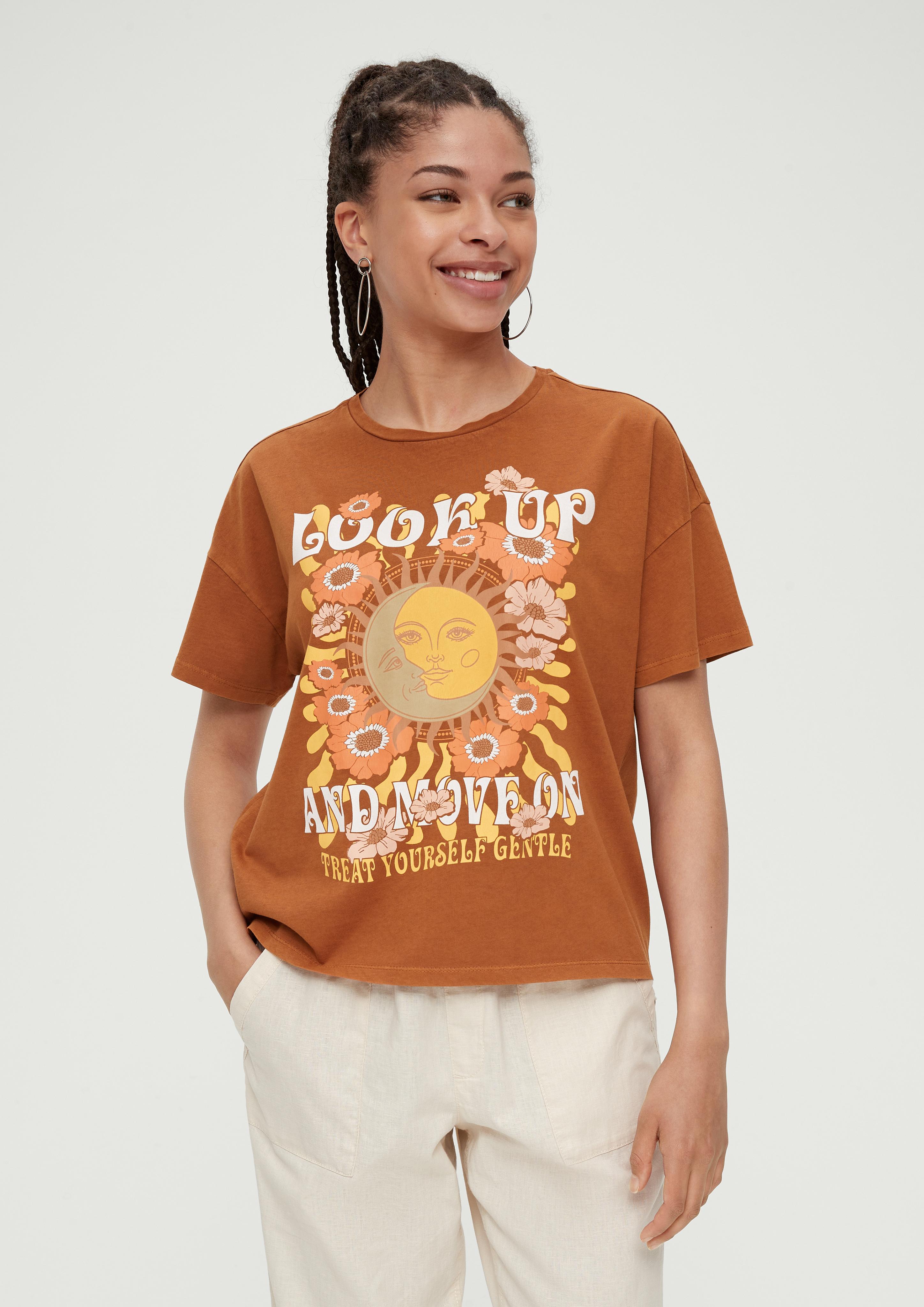 Baumwollshirt mit Frontprint  2131285-87D0