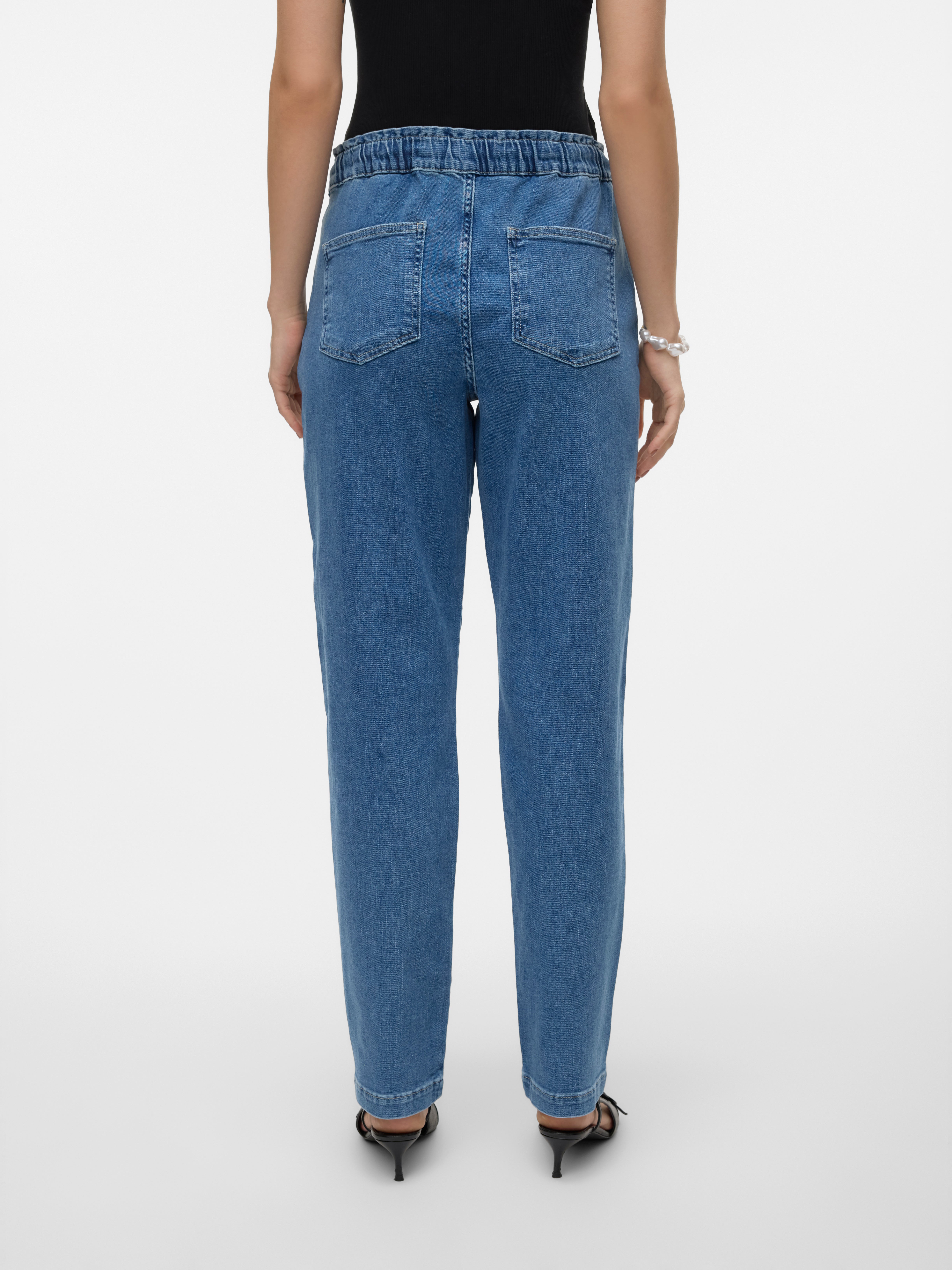 VMCALLIE Mid Rise Karotte, locker geschnitten Jeans