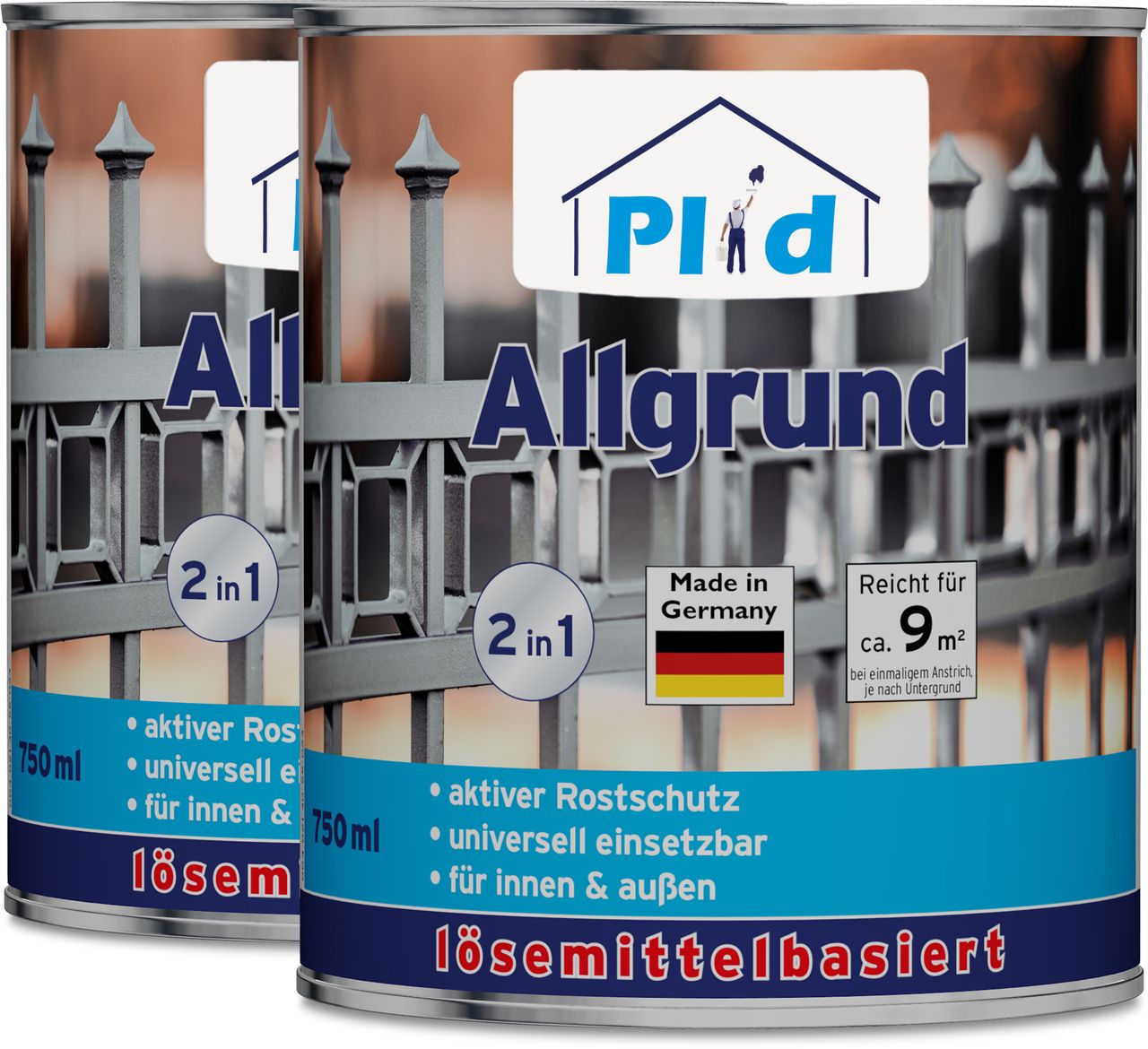 Plid Premium Allgrund Rostgrundierung Grundierung Weiß