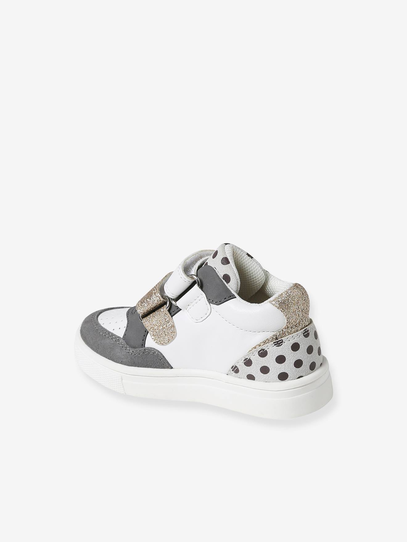 Vertbaudet Baby Klett-Sneakers - weiß