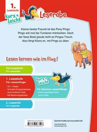 Leserabe - 1. Lesestufe Kurz und leicht: Kleines Pony, großer Traum