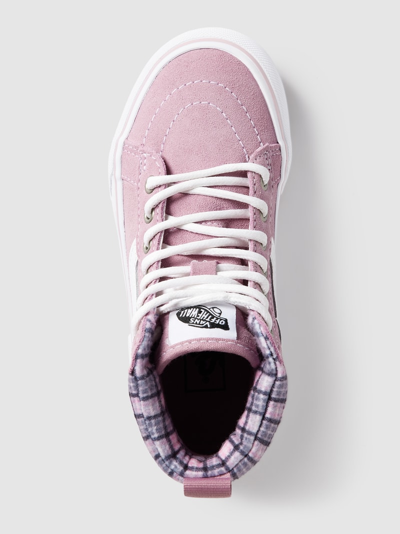 High Top Sneaker mit Label-Details Modell 'SK8-HIGH' in rosa