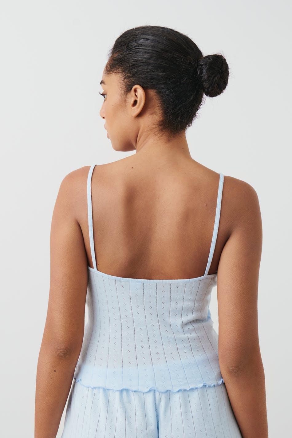 Pointelle pyjamas singlet