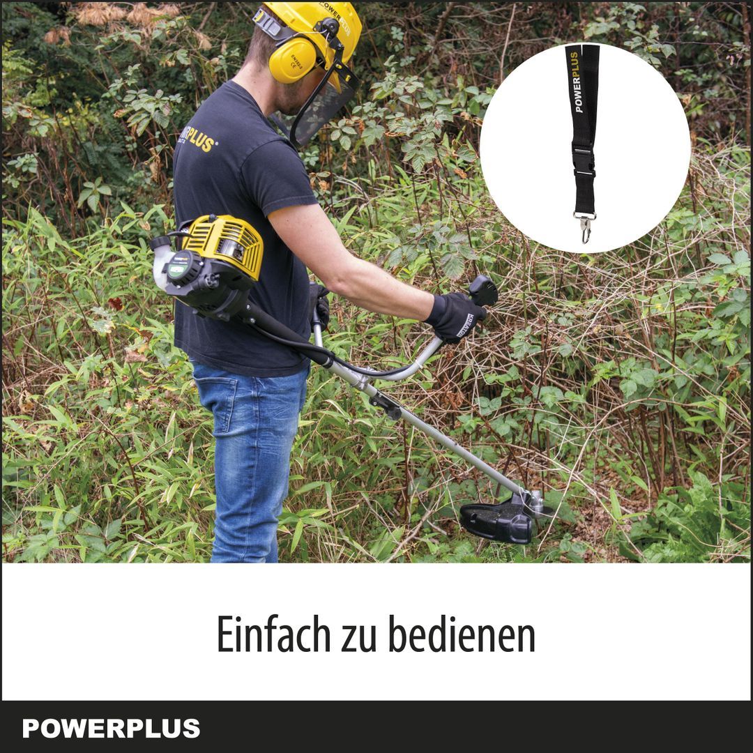 VARO Benzin-Freischneider POWXG50200 Motorsense - 31 cc Trimmer und Motorsense, 240 ml Kraftstofftank