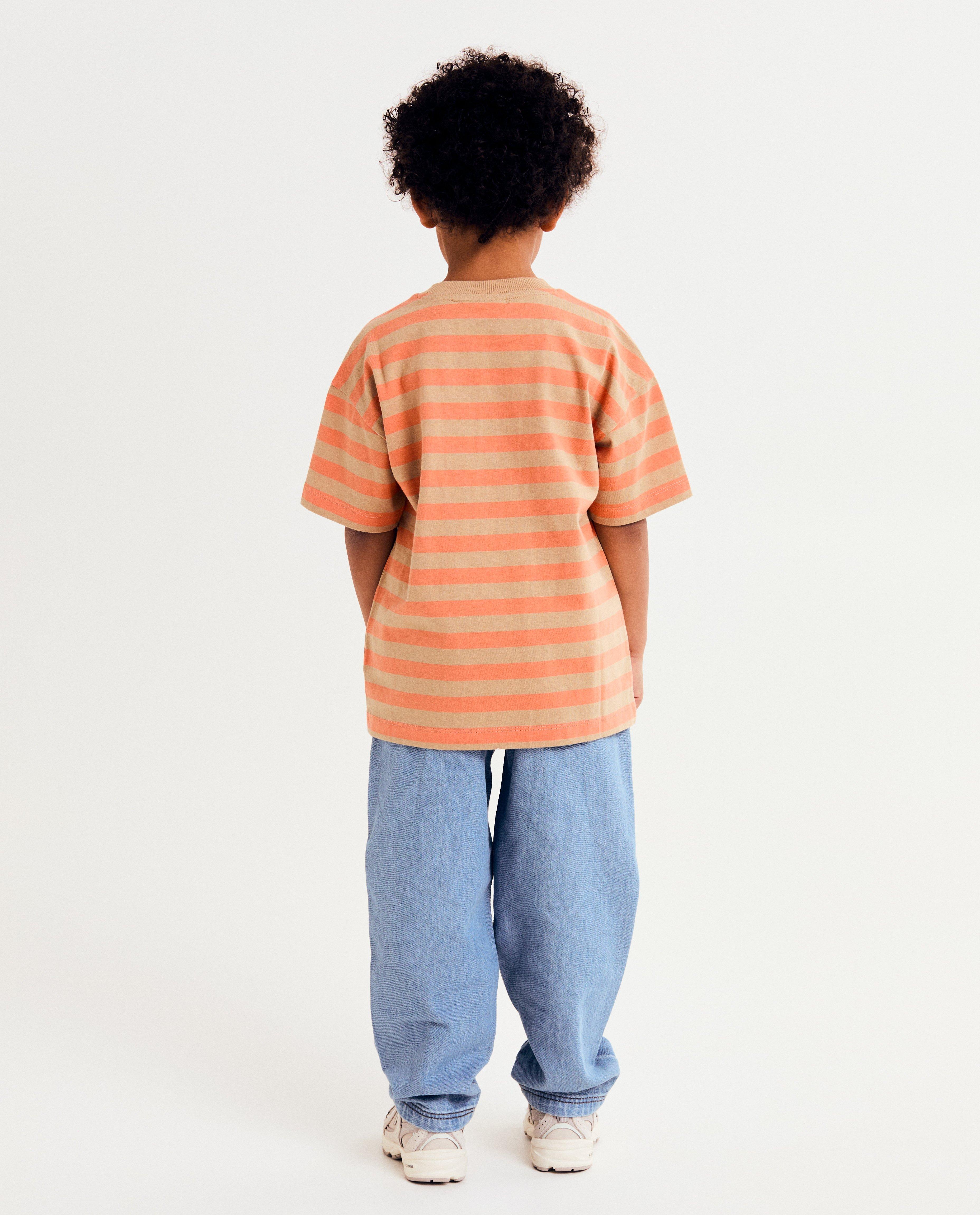 Tricou Maya cu dungi maro deschis
