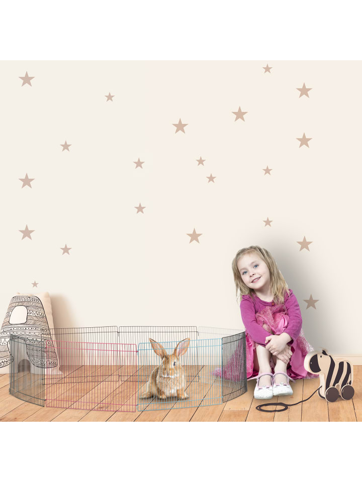 relaxdays Freilaufgehege Kleintiere in Bunt - (H) 24 cm günstig kaufen onesize
