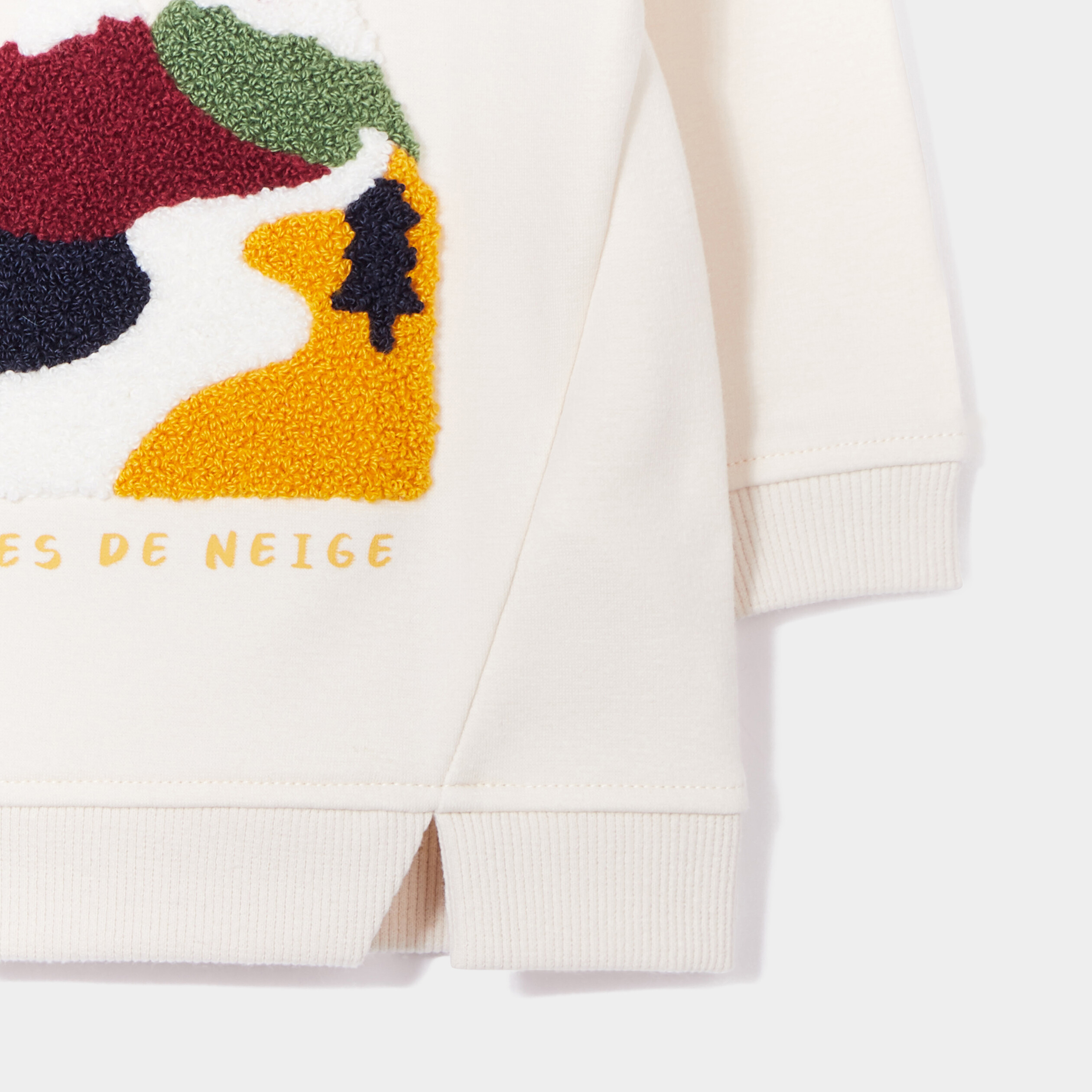 Sweat épaule boutonnée à fentes Creeks blanc bébé garçon | La Halle