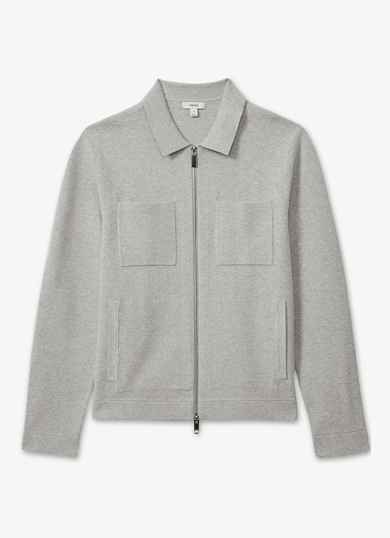 Vestă Reiss Rivers din tricot fin cu buzunare la piept