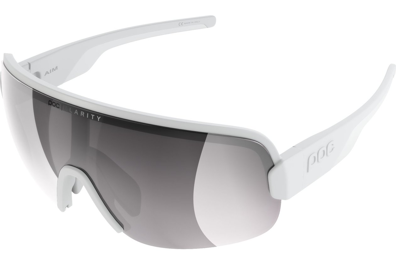POC Aim - Hydrogen White/Violet/Silver Mirror