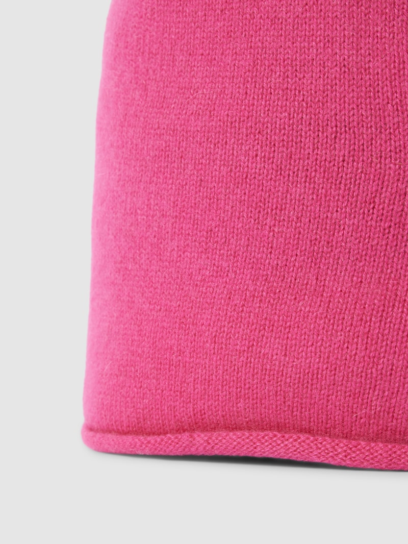 Strickmütze aus Kaschmir in pink