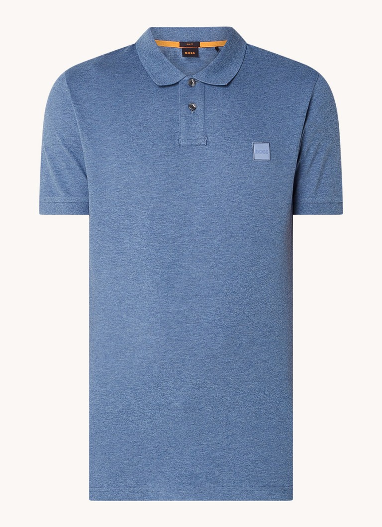 Polo HUGO BOSS Passenger slim fit com logotipo