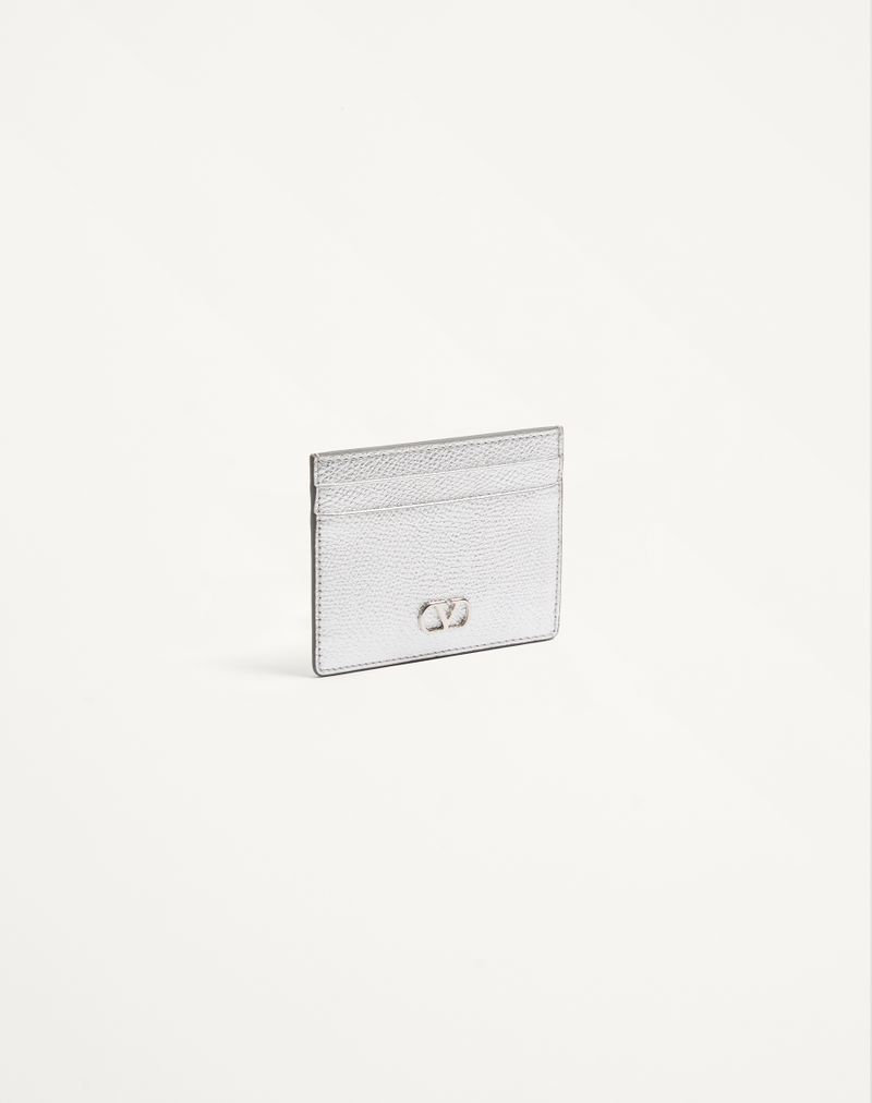 VLogo Signature Card Holder in gelamineerd Granato kalfsleer