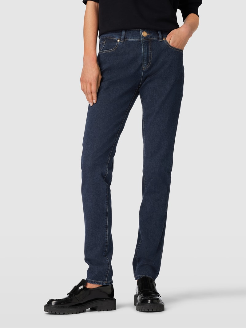 Jeans mit 5-Pocket-Design Modell 'CLAIRE' in dunkelblau