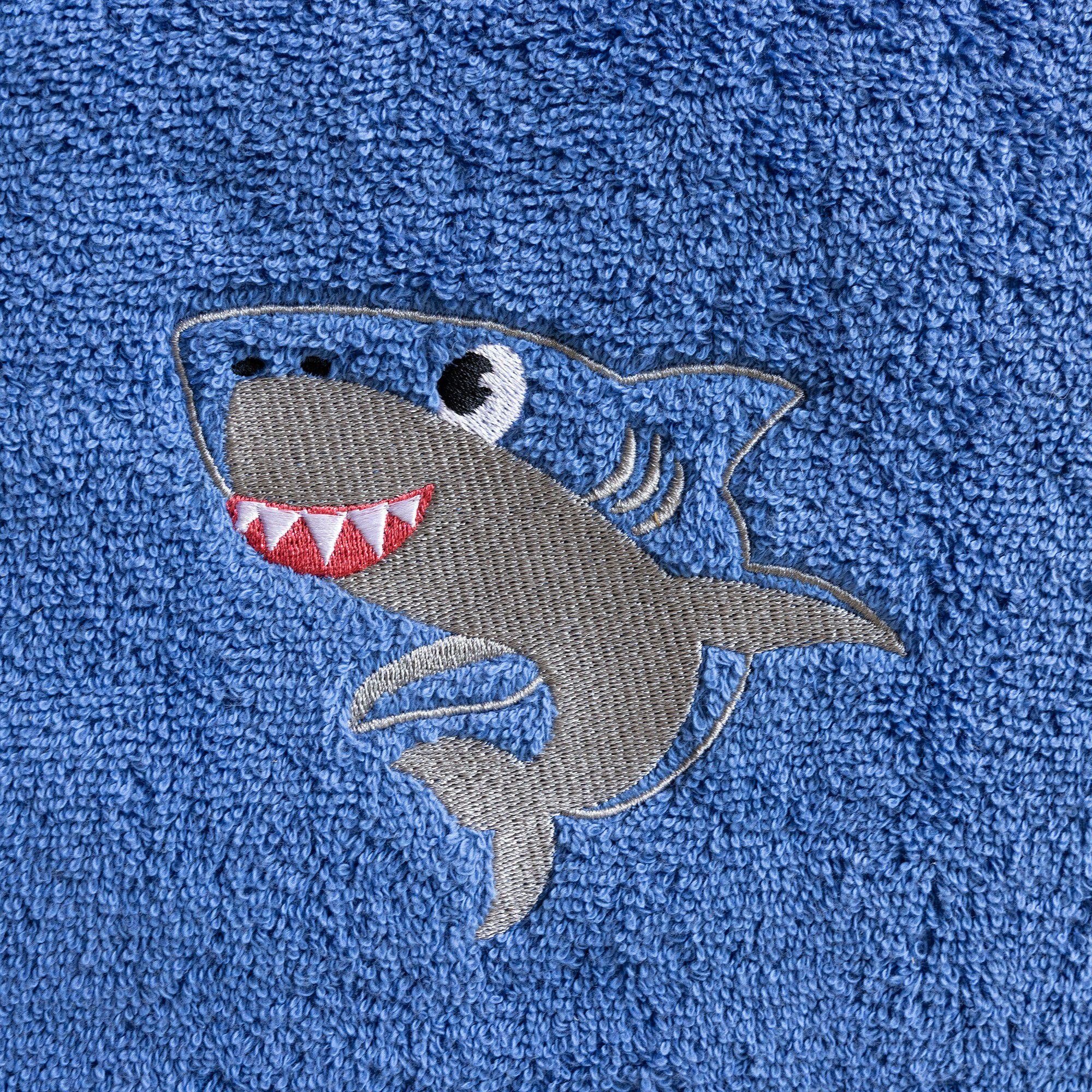 Collection éponge enfant brodée personnalisable requin coton