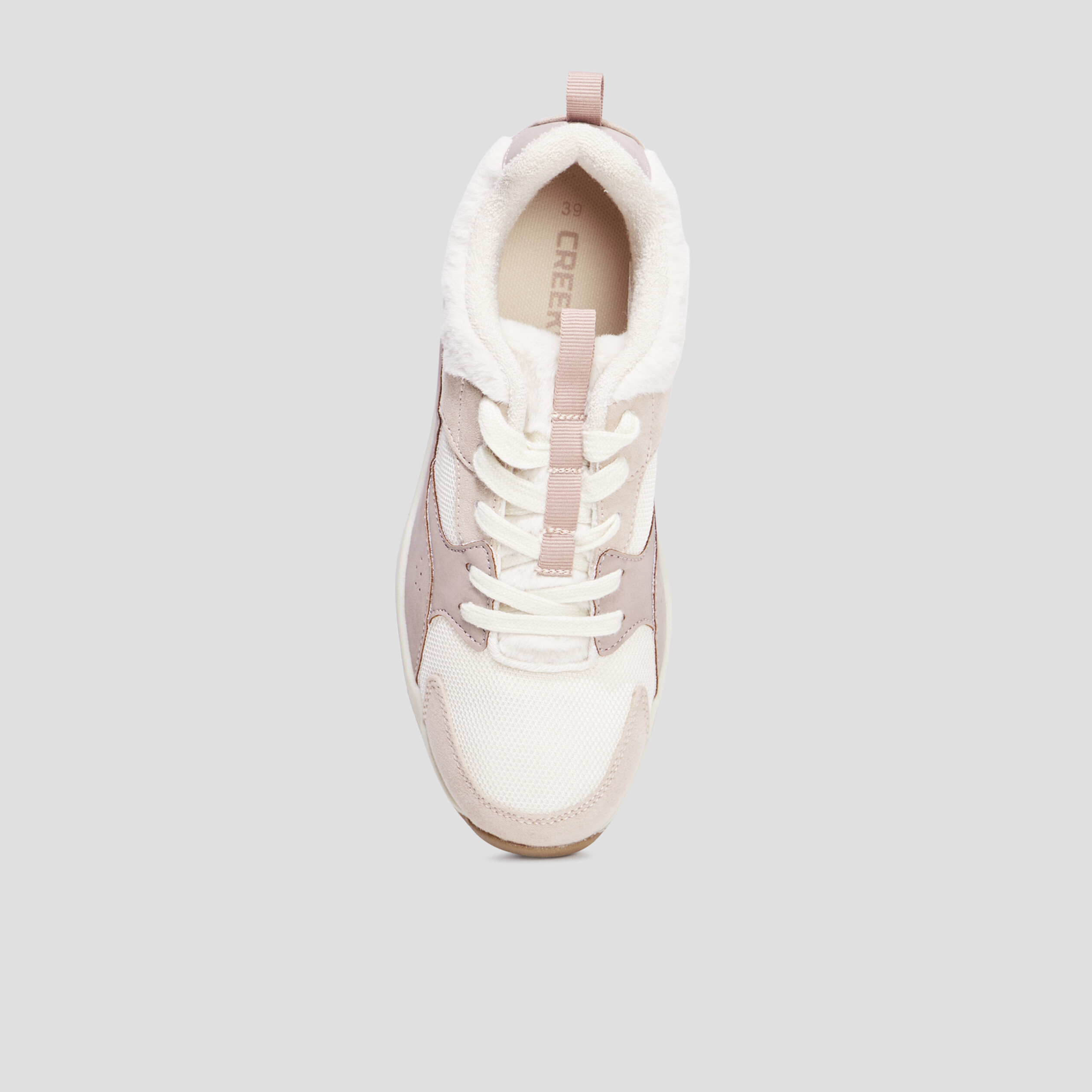 Baskets running fausse fourrure Creeks multicolore femme | La Halle