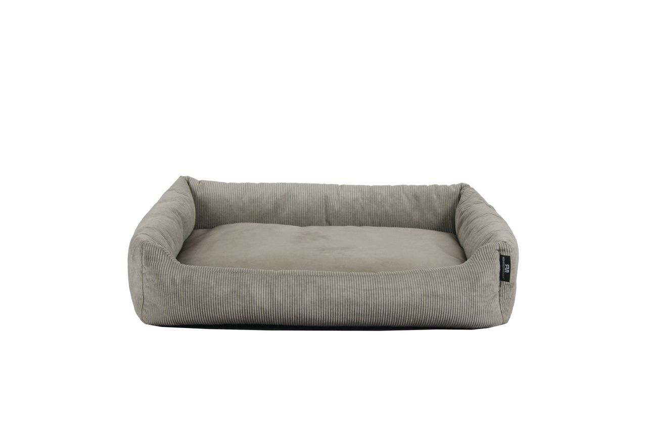 Rohrschneider Tierbett Cordstoff fein taupe