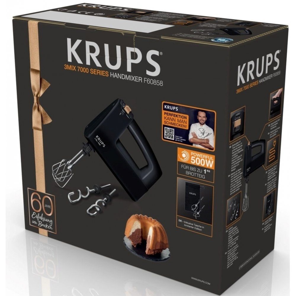 Krups Handmixer 3 Mix 7000 Jubiläums Edition - Handmixer - schwarz/kupfer