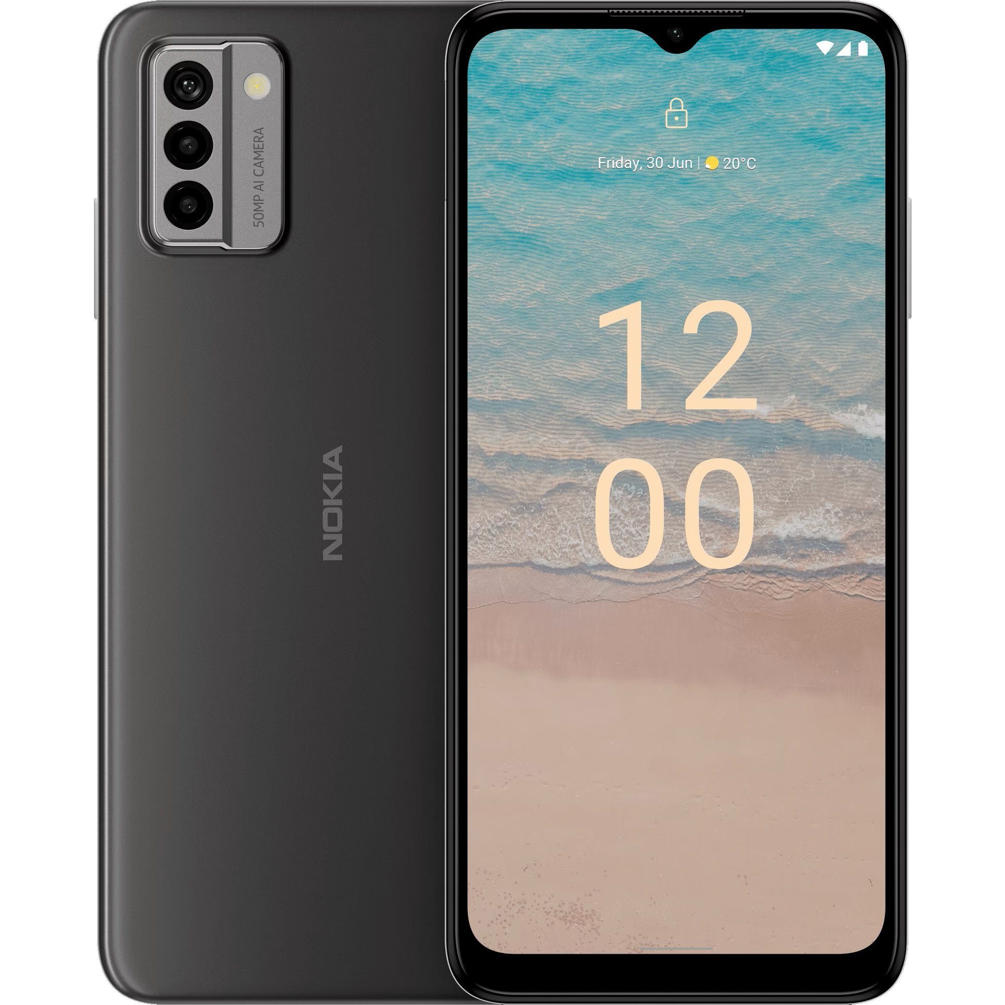Nokia Nokia G22 128GB (EU-Ware), Handy, (Meteor Gray, Smartphone (50 MP MP Kamera)