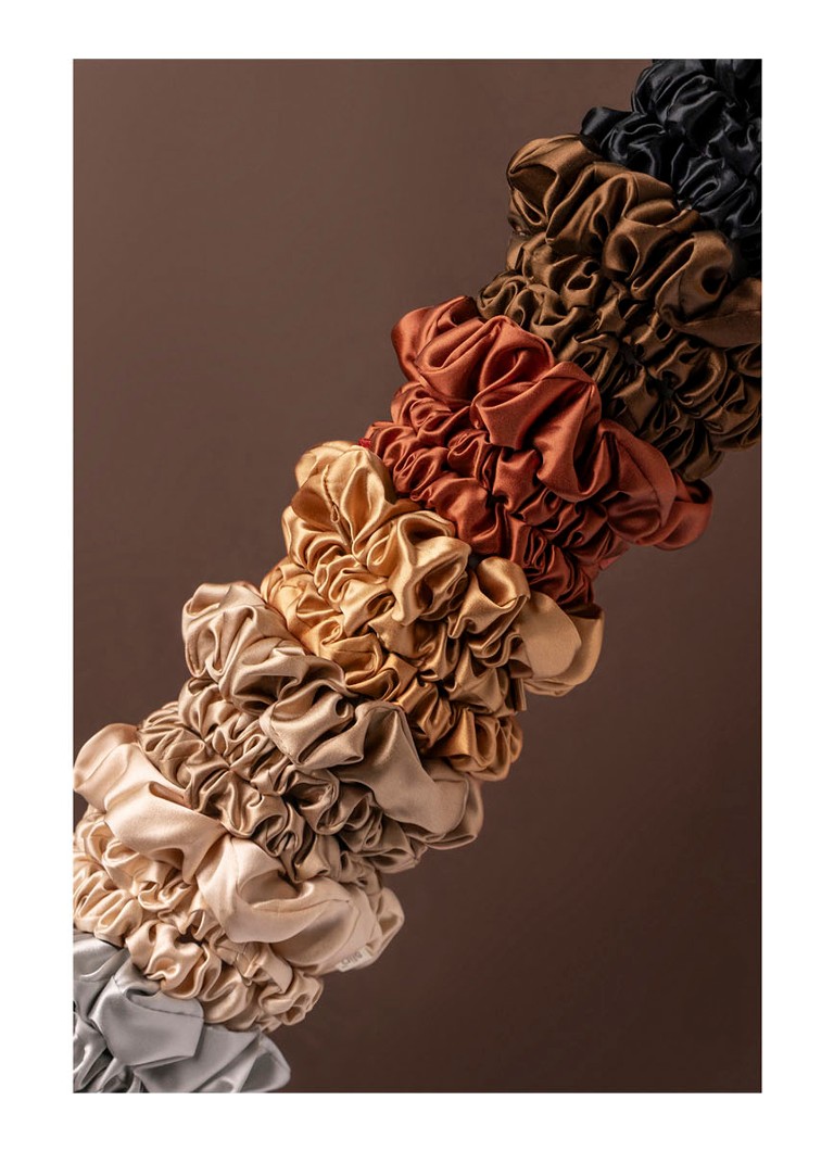 Slip Back To Basics Pure Silk Scrunchies Set - silk hair tie set of 3