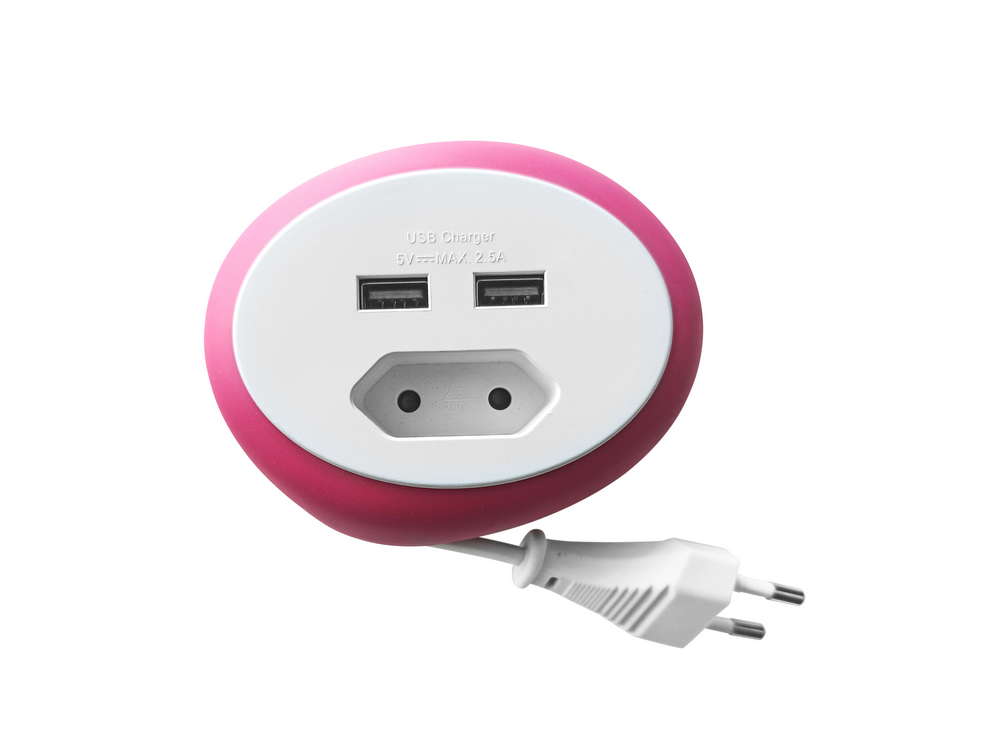 Powertec Electric Reiseadapter - Beere