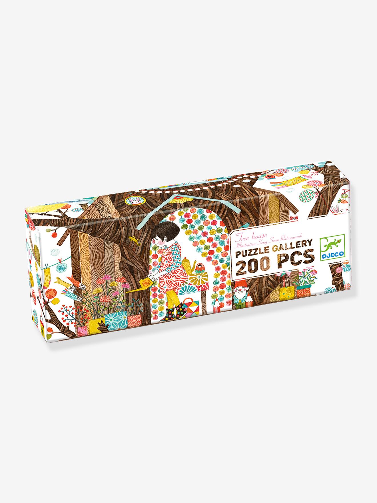 Djeco Kinder Puzzle PUZZLE GALLERY TREE HOUSE DJECO, 200 Teile - mehrfarbig