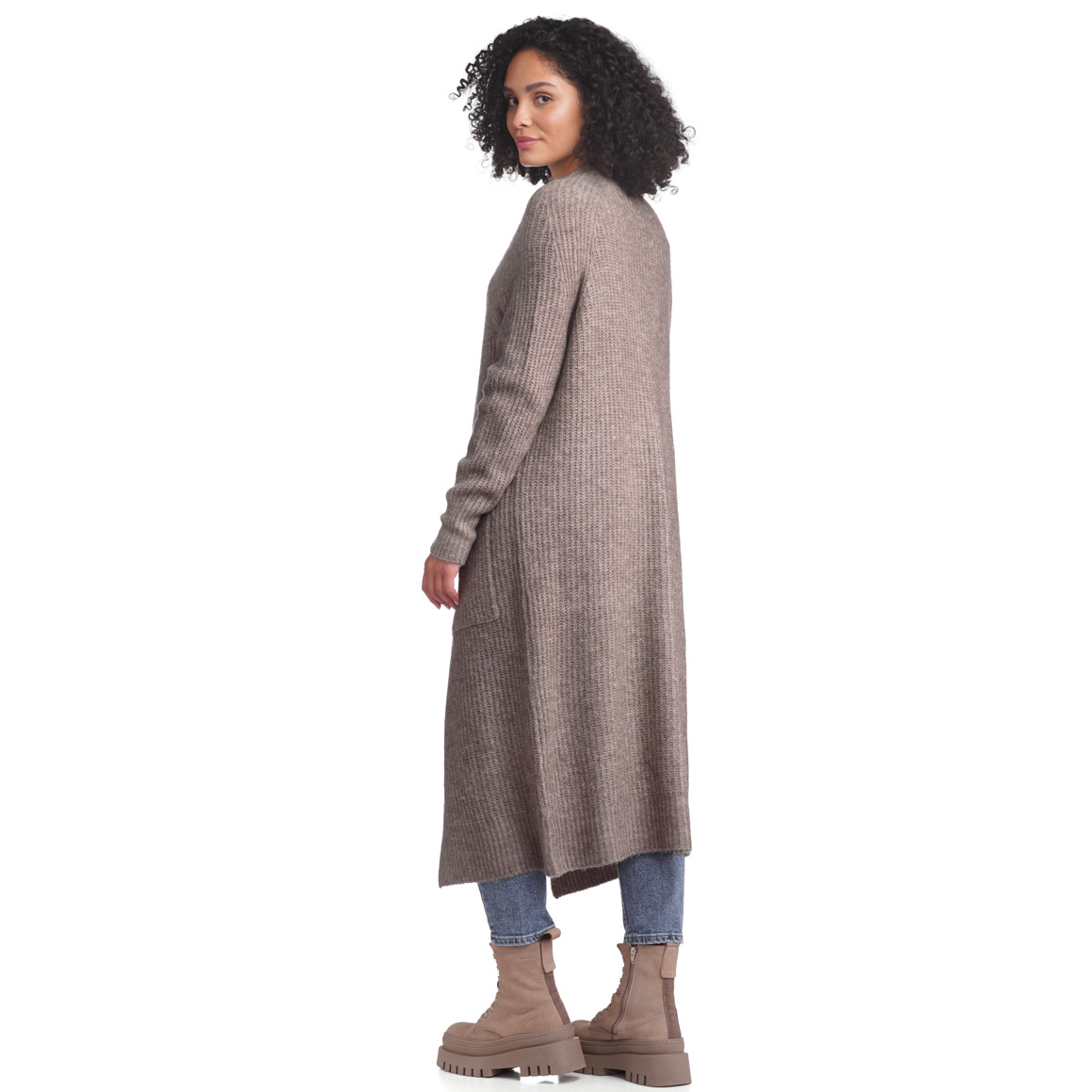 Damen Strickjacke im Long-Style
