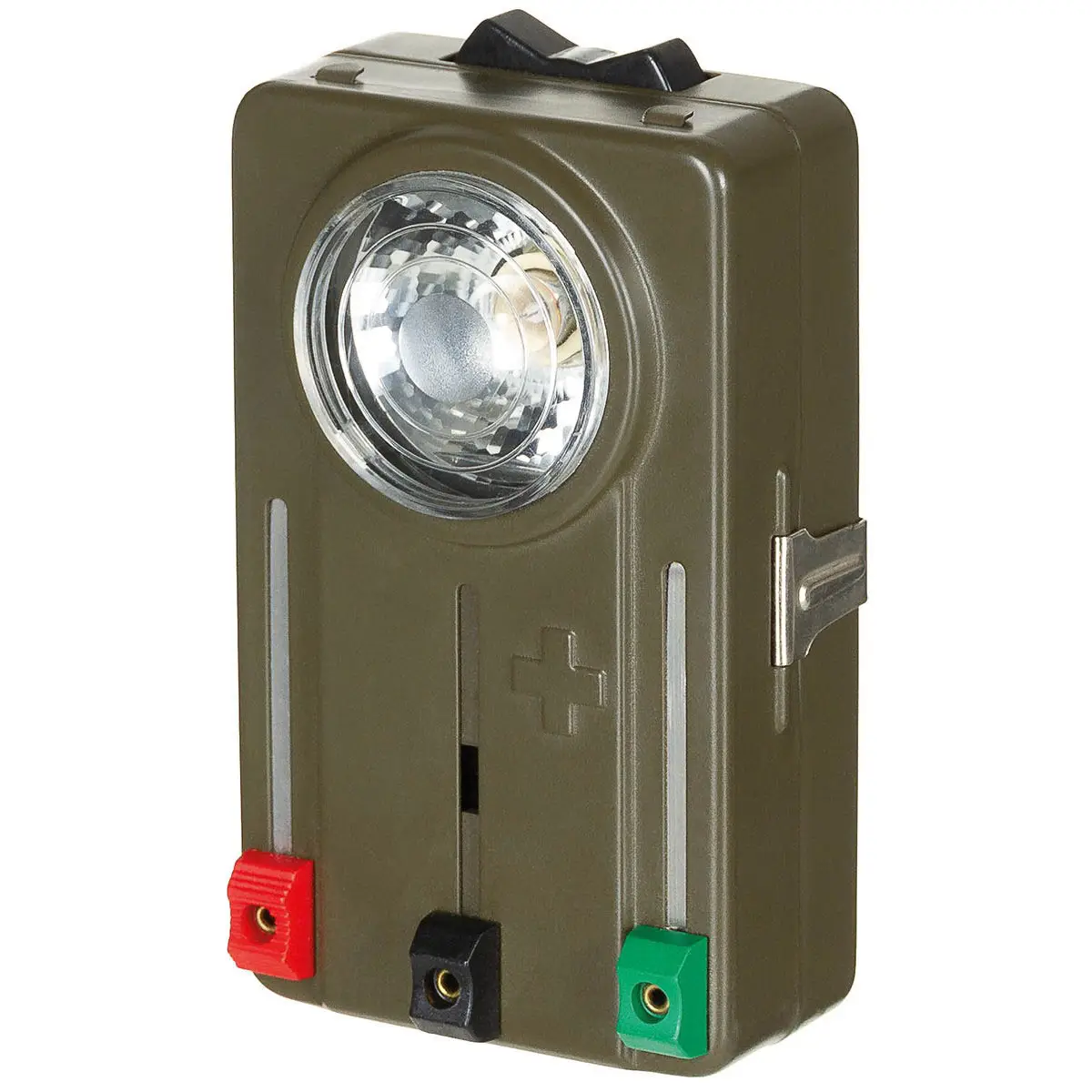 Schweizer Taschenlampe oliv