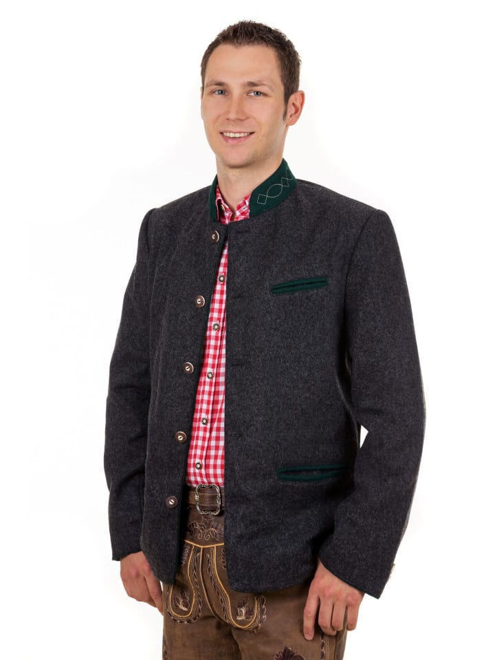 Edelnice Edelnice Trachtenjanker Xaver in anthrazit günstig kaufen 3XL