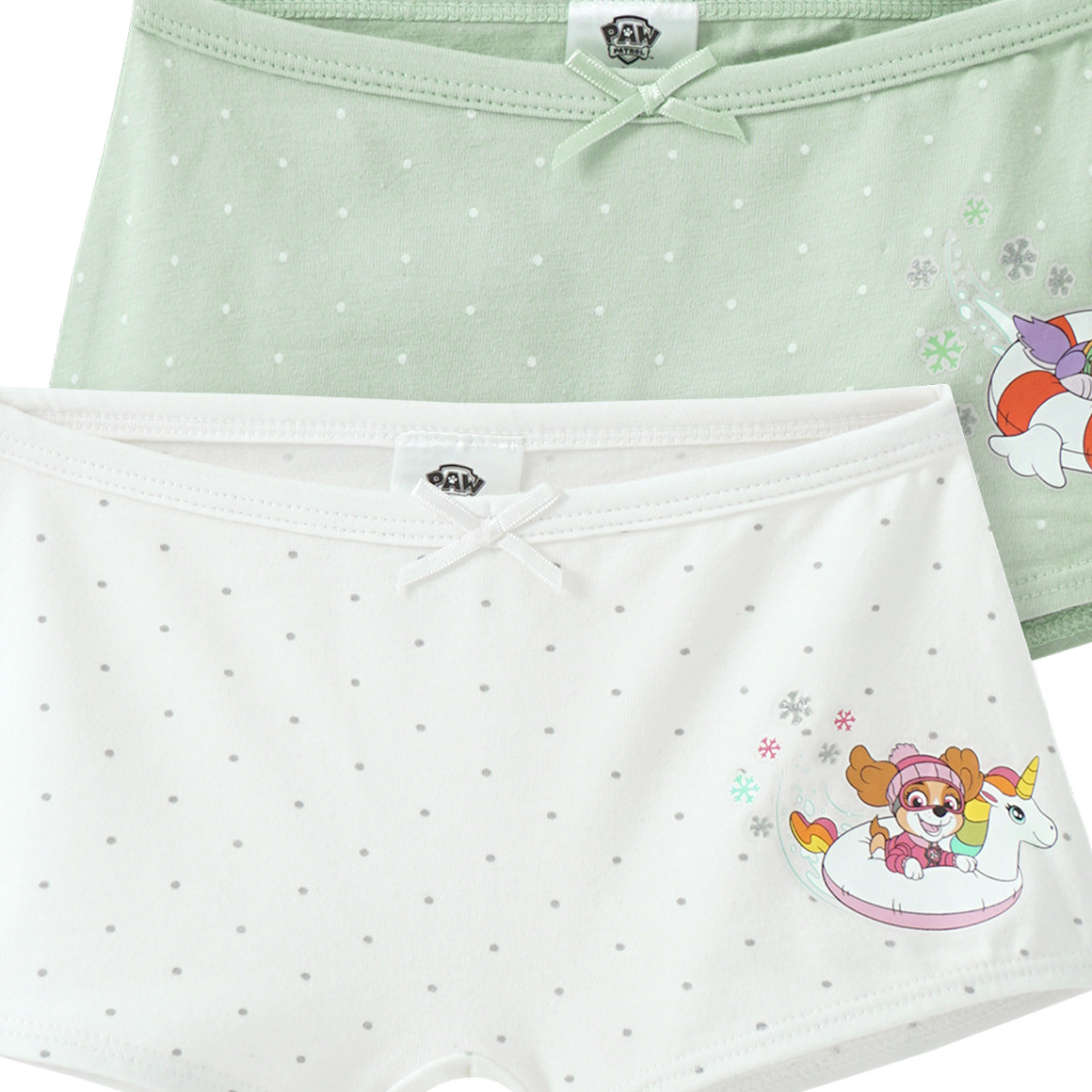 2 PAW Patrol Pantys mit Zierschleife