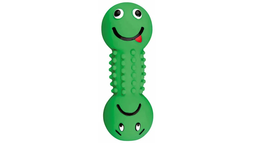 Trixie Latex Smiley-Hantel Squeaker 19 cm Hunde Spielzeug