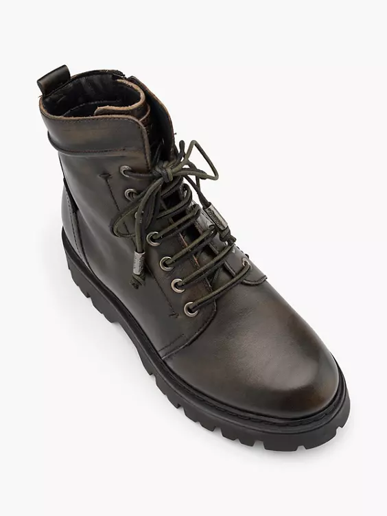 Bench Leder Schnürboots