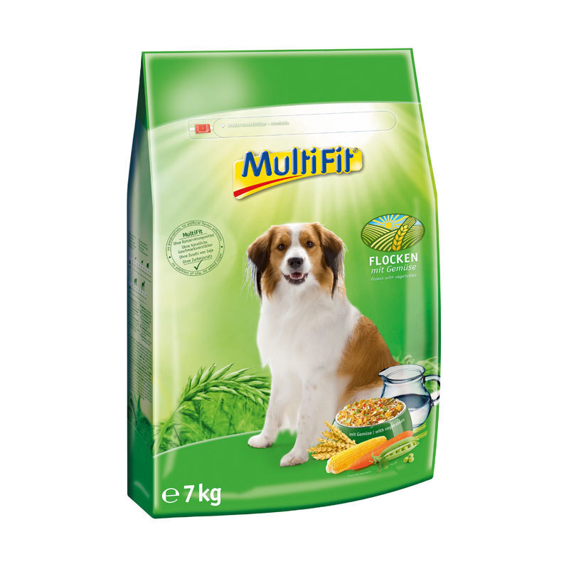 MultiFit Hundetrockenfutter MultiFit Hund Flockenfutter 7 kg