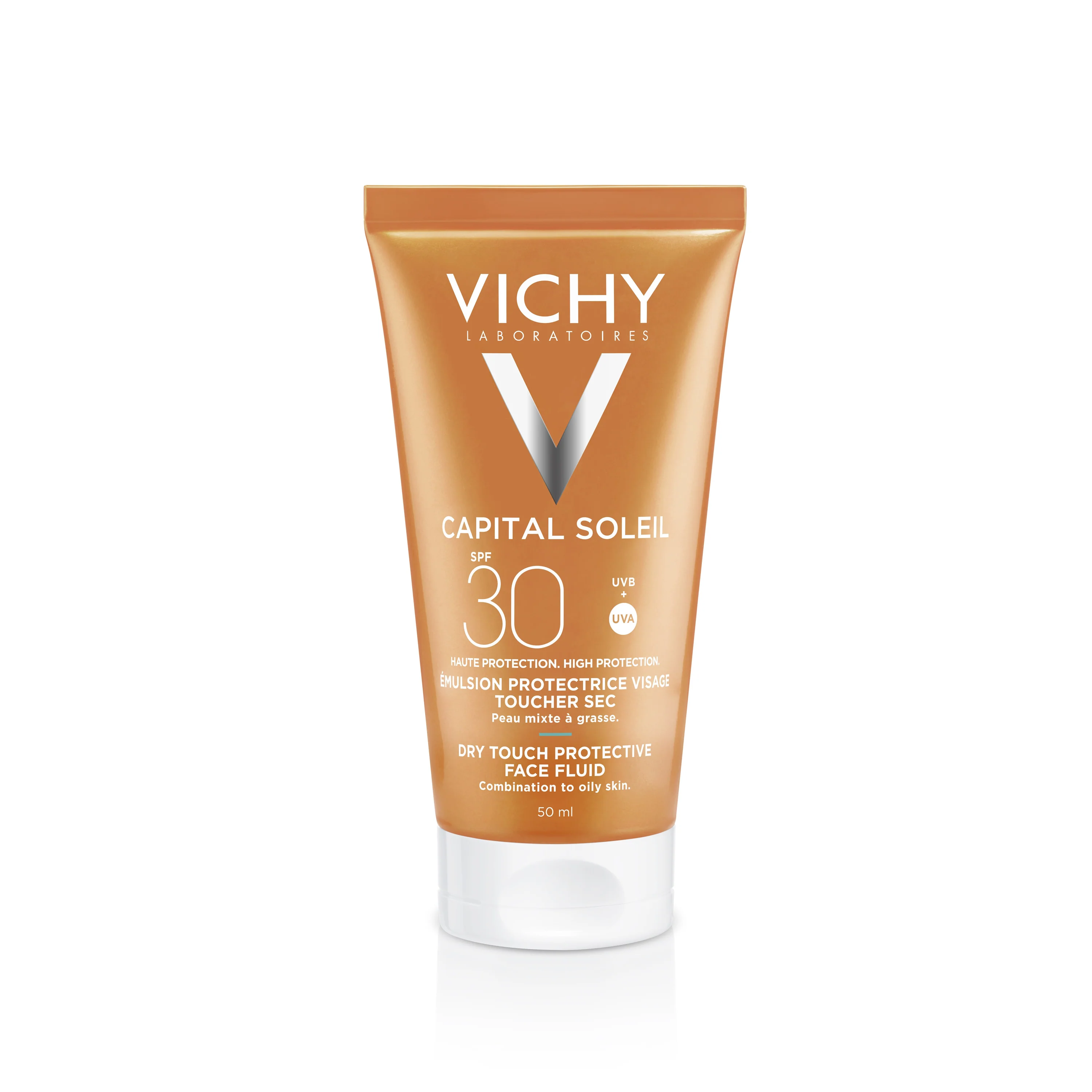 Capital Soleil Capital Soleil Viso Dry Touch SPF 30 - augstas aizsardzības sejas saules aizsargkrēms.