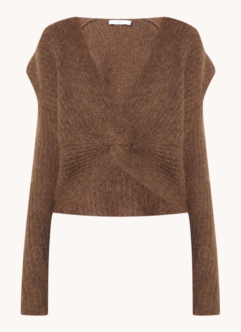Sweter IRO Ferisse wykonany z cienkiej dzianiny z domieszką wełny.