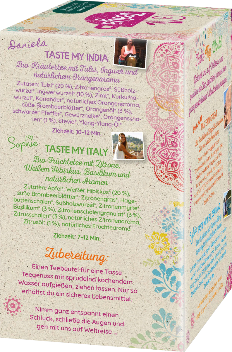 Teemischung \taste my world\