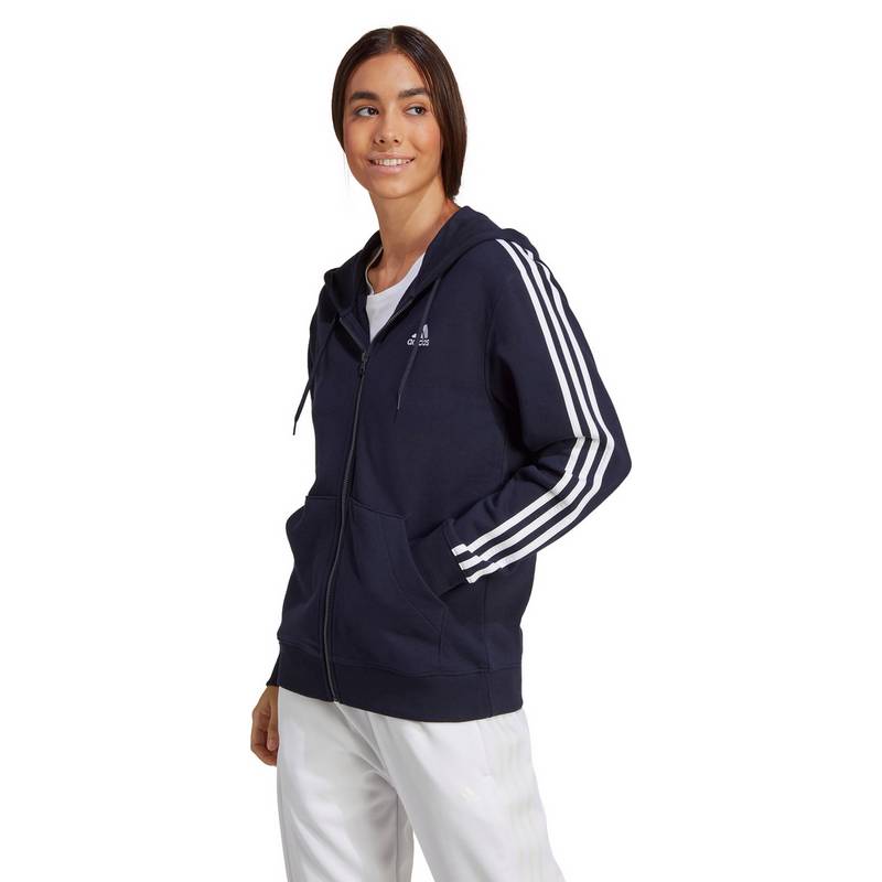 adidas ESSENTIALS 3-STREIFEN FRENCH TERRY Kapuzenjacke Damen