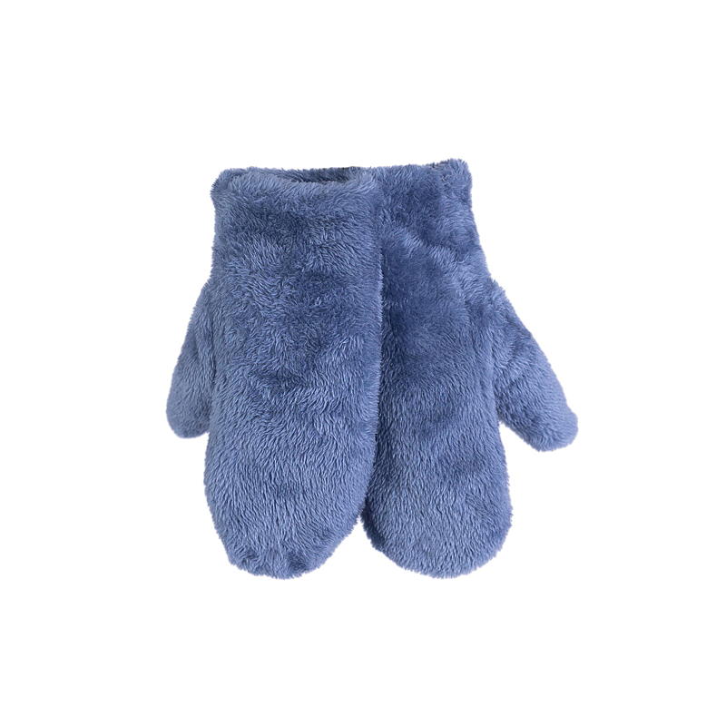 Vott teddyfleece blå
