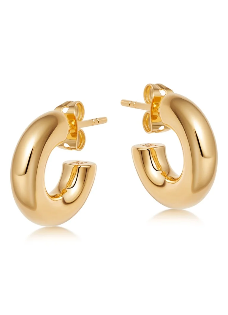 Σκουλαρίκια κρίκοι Missoma Chubby Mini Gold-Platined
