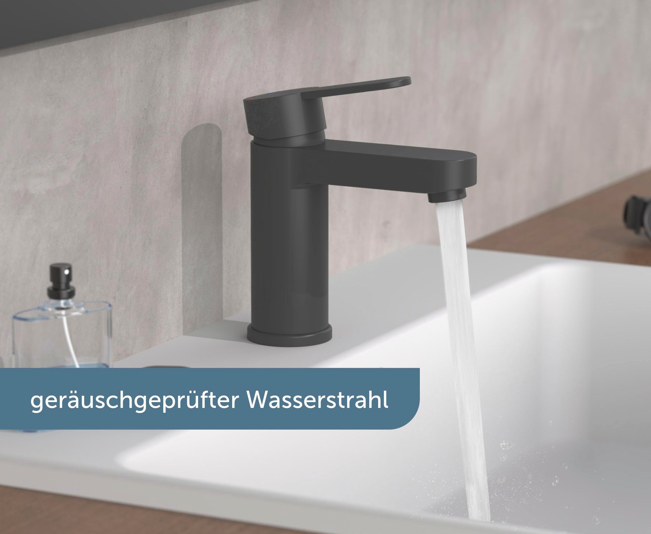 Schütte Waschtischarmatur ELEPHANT inkl. Pop-up, geräuscharm, Marken-Mischdüse, leichte Montage