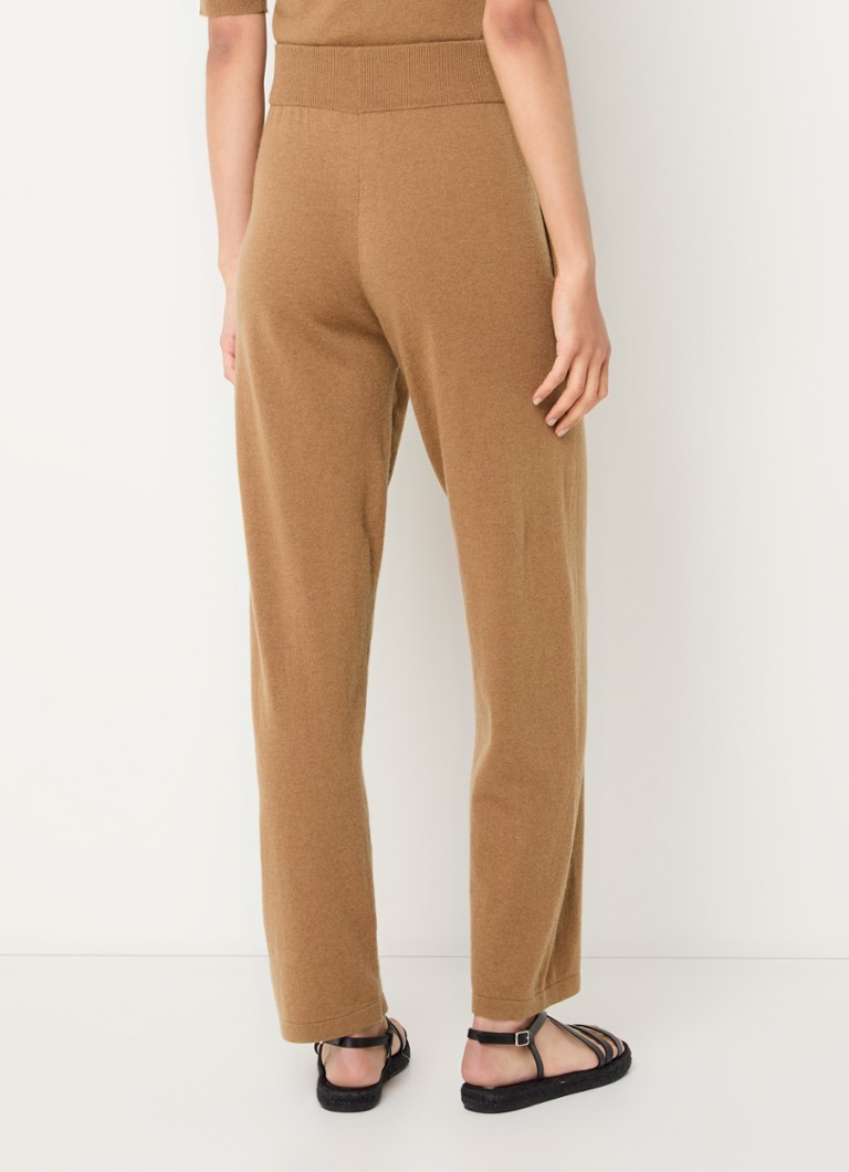 MaxMara Ghiro high waist loose fit trousers in cashmere blend