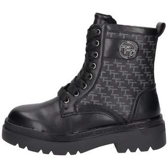 Tom Tailor Schnürstiefelette in schwarz