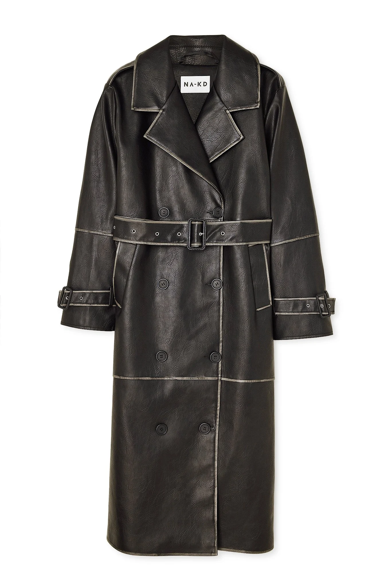 Ausgewaschener PU-Trenchcoat