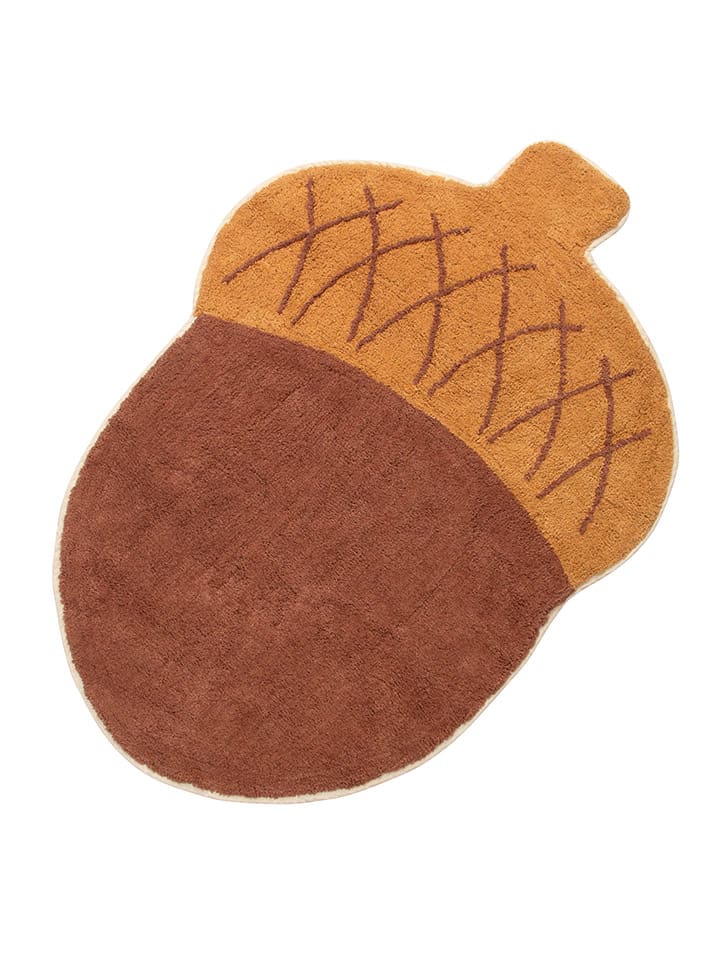 Sebra Baumwoll-Teppich in Hellbraun - (L)116 x (B)81 cm günstig kaufen onesize