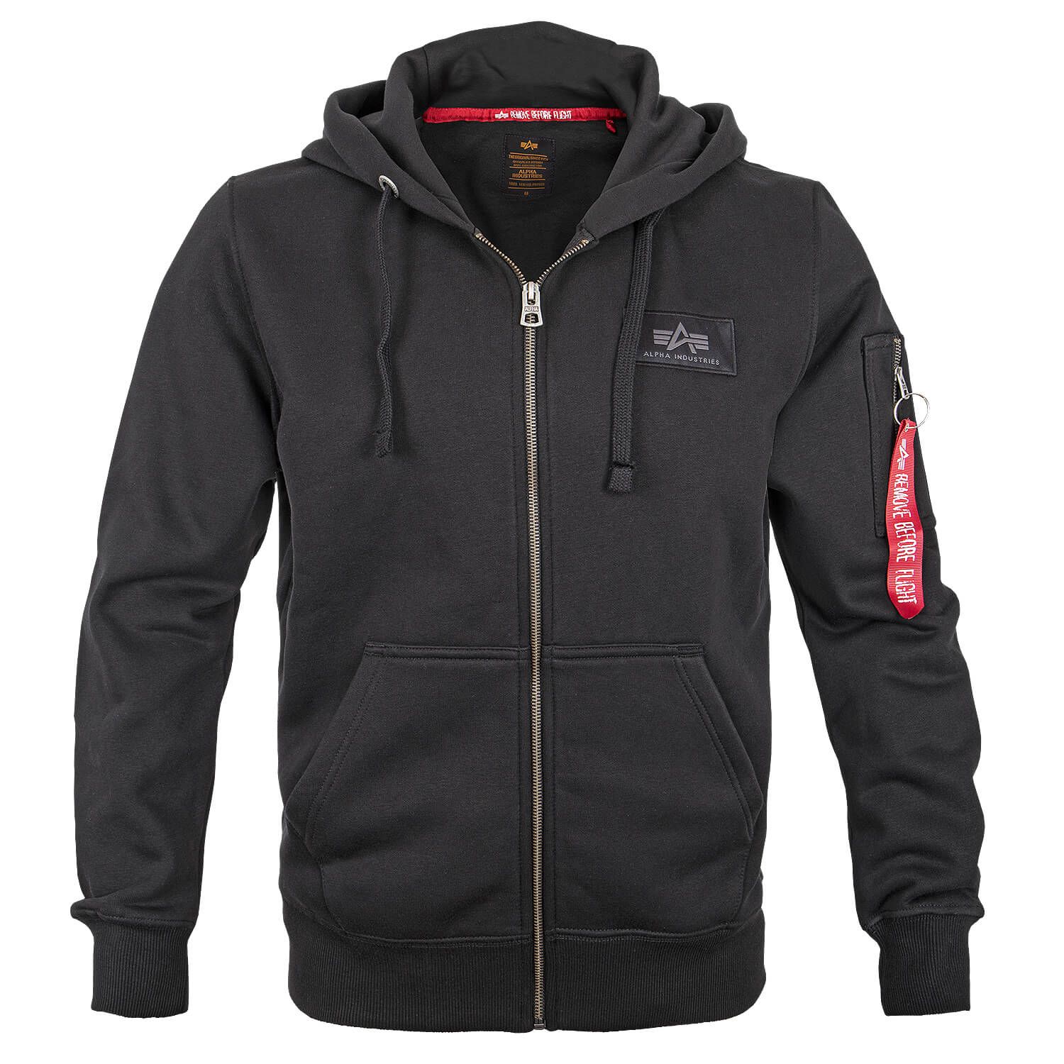 Back Print Zip Hoody Kapuzenjacke