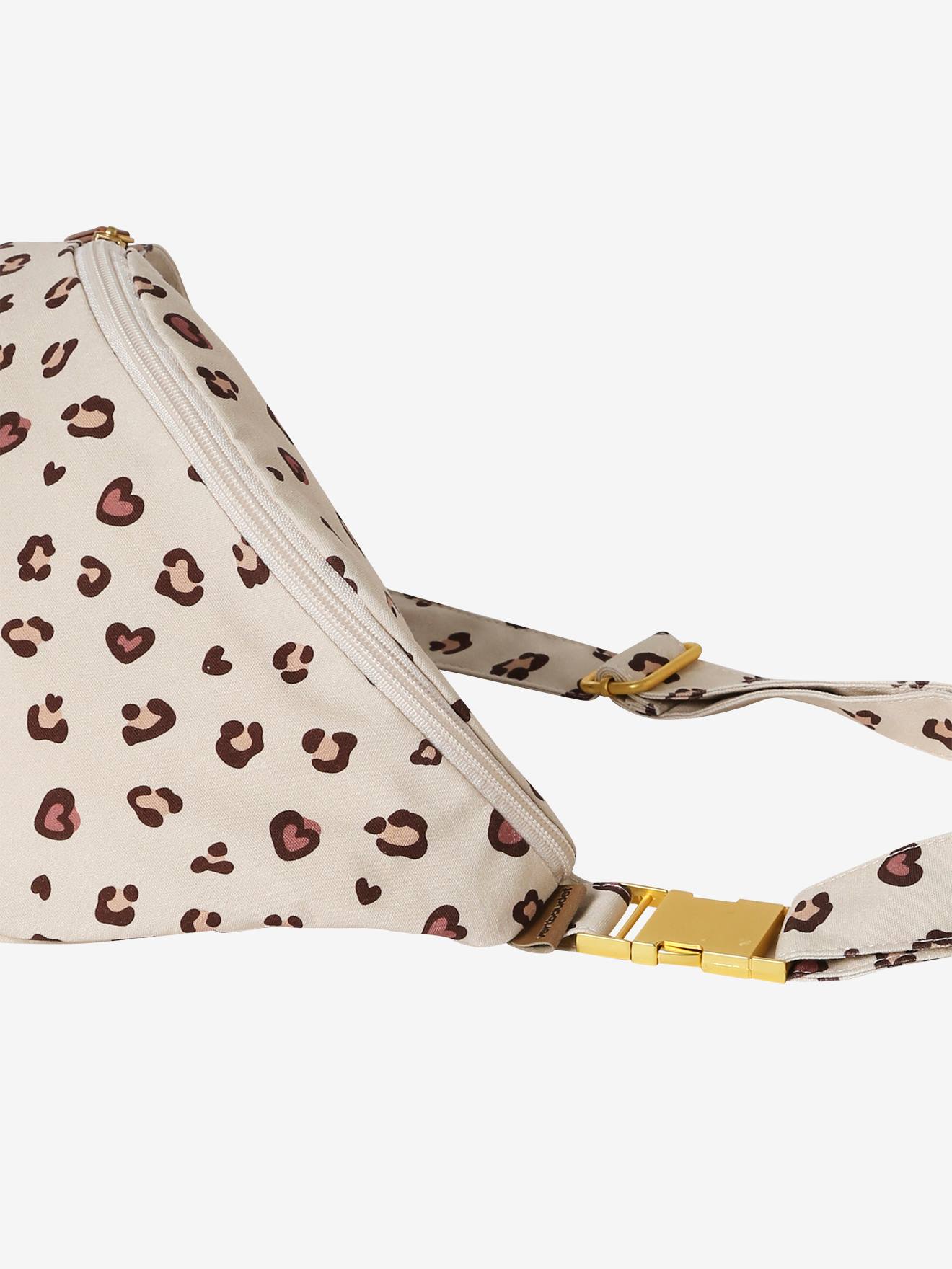 Vertbaudet Damen Bauchtasche - hellbeige leoprint